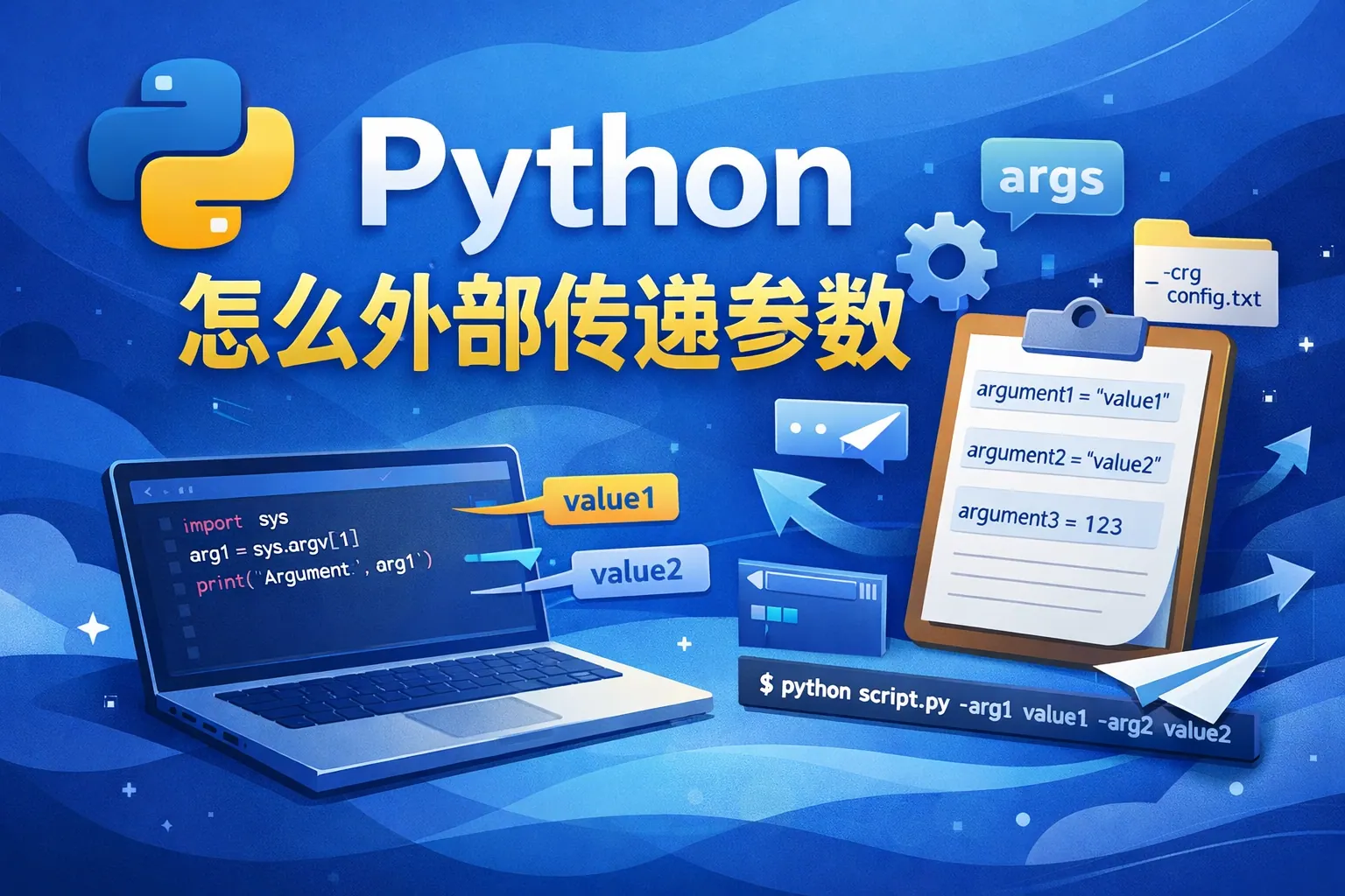 python怎么外部传递参数