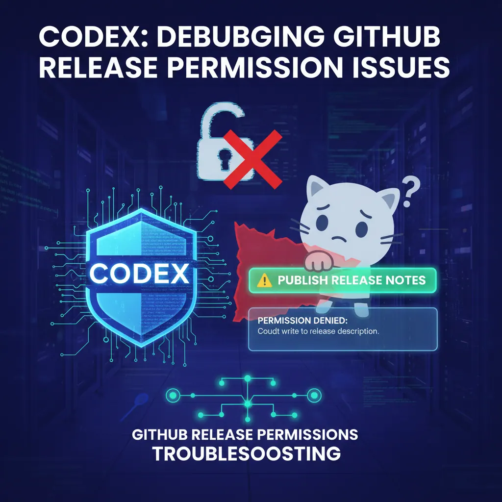 Codex 如何排查 GitHub release 说明权限问题