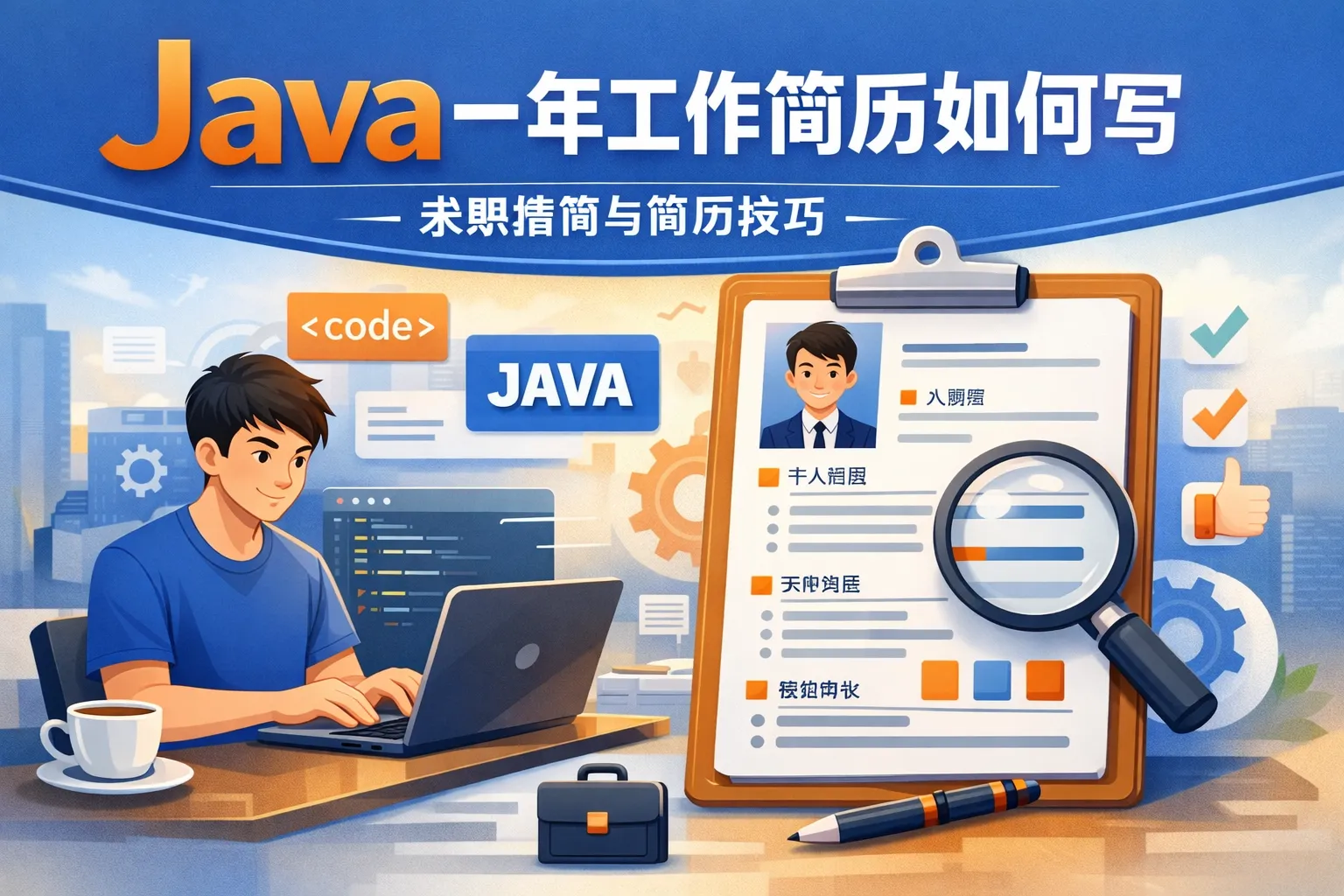 java一年工作简历如何写