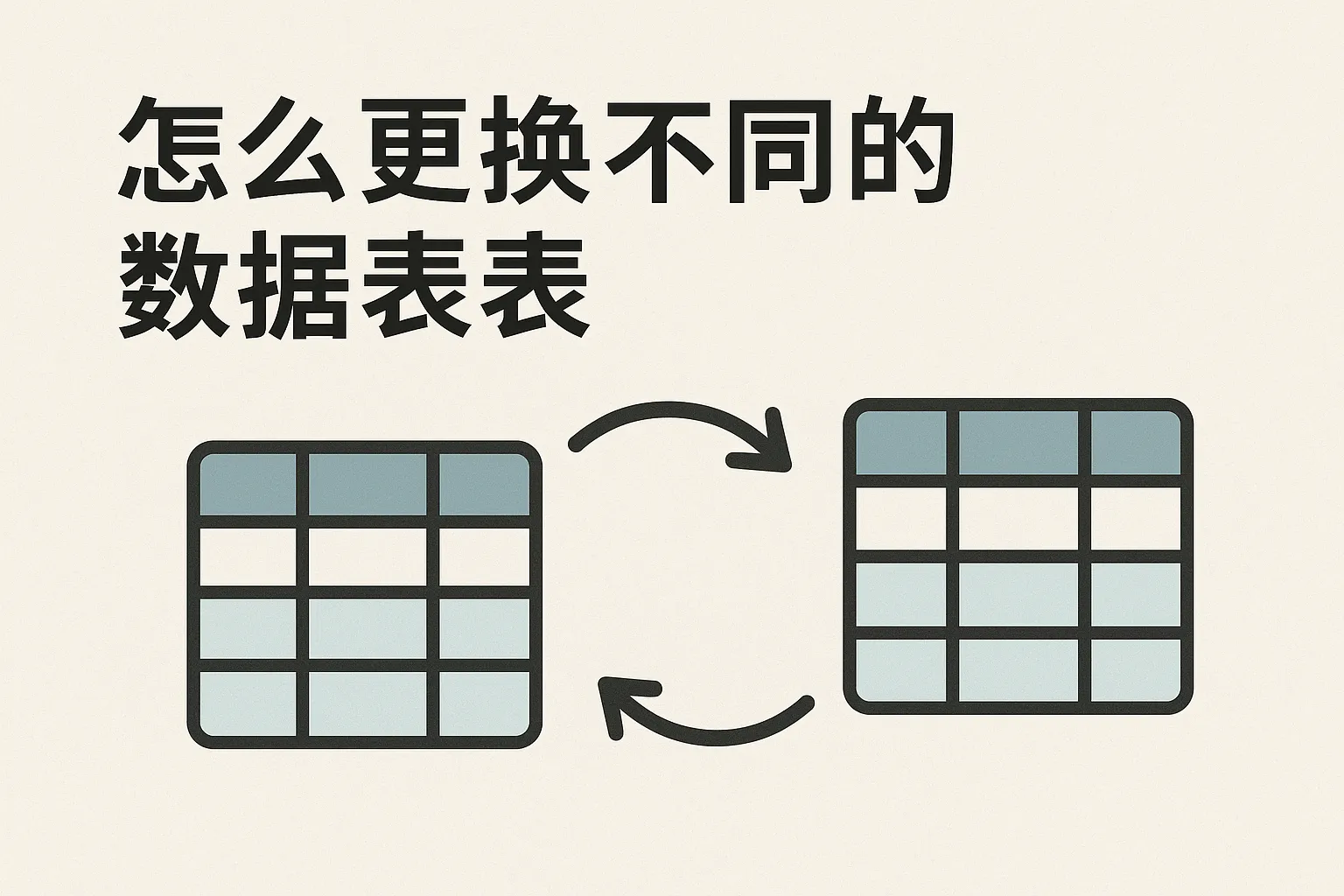 怎么更换不同的数据库表