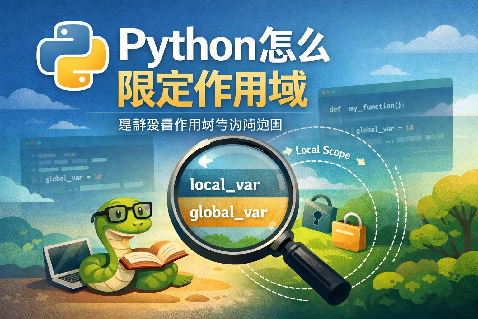 python怎么限定作用域