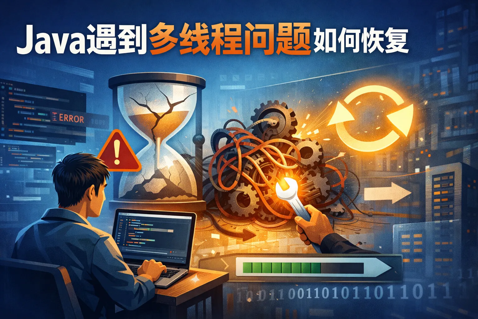 java遇到多线程问题如何恢复