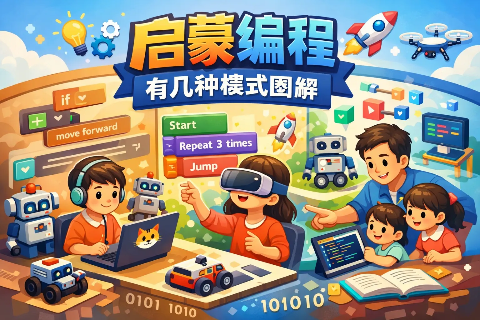 启蒙编程有几种模式图解