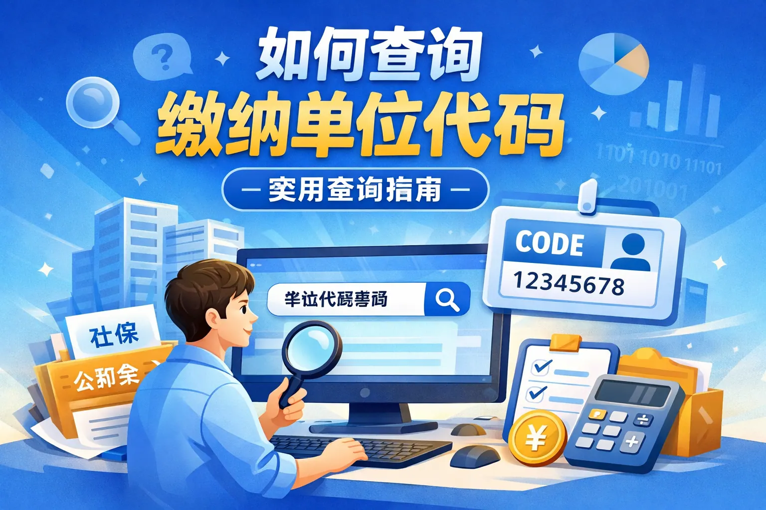 如何查询缴纳单位代码