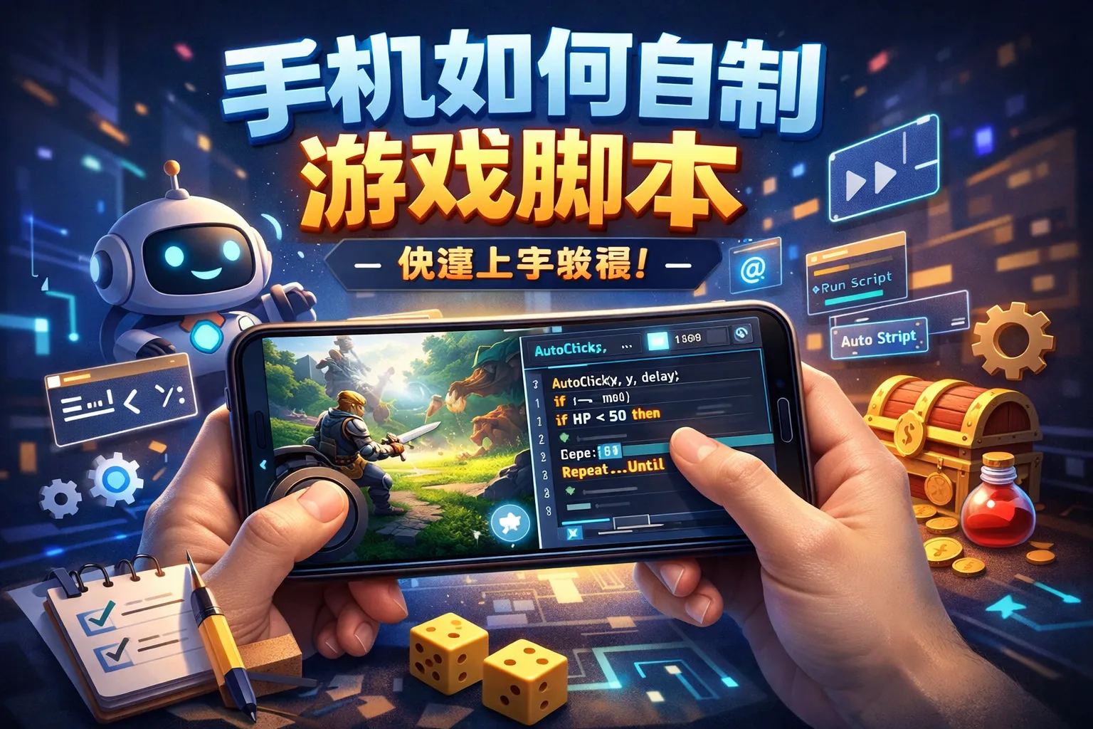 手机如何自制游戏脚本