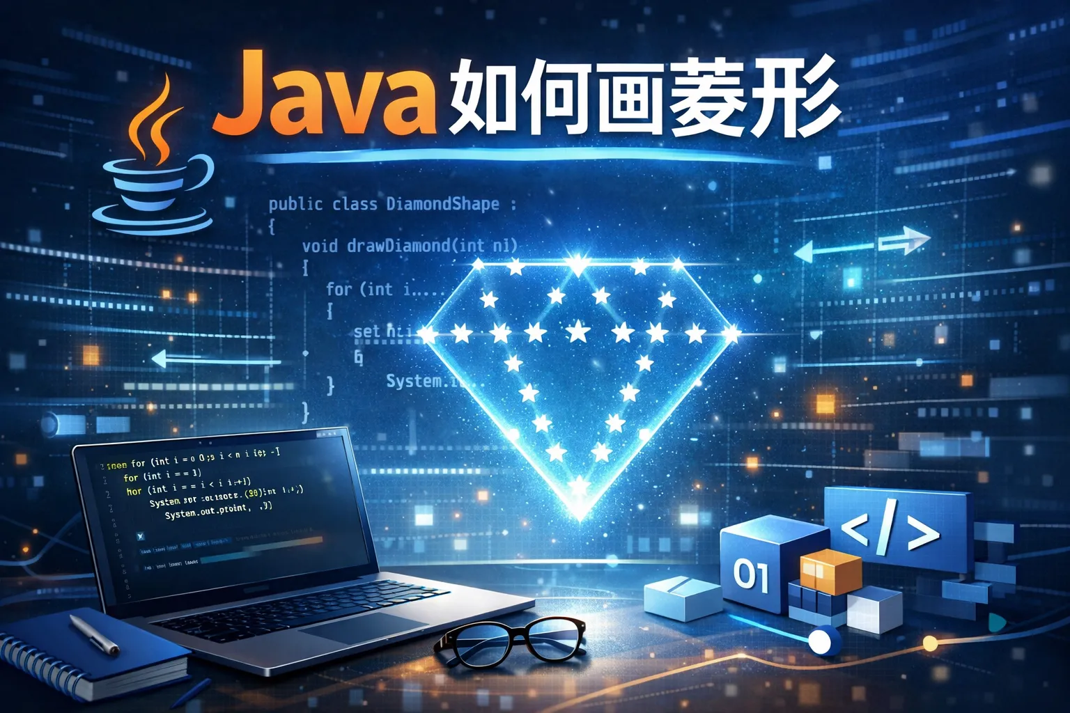 java如何画菱形