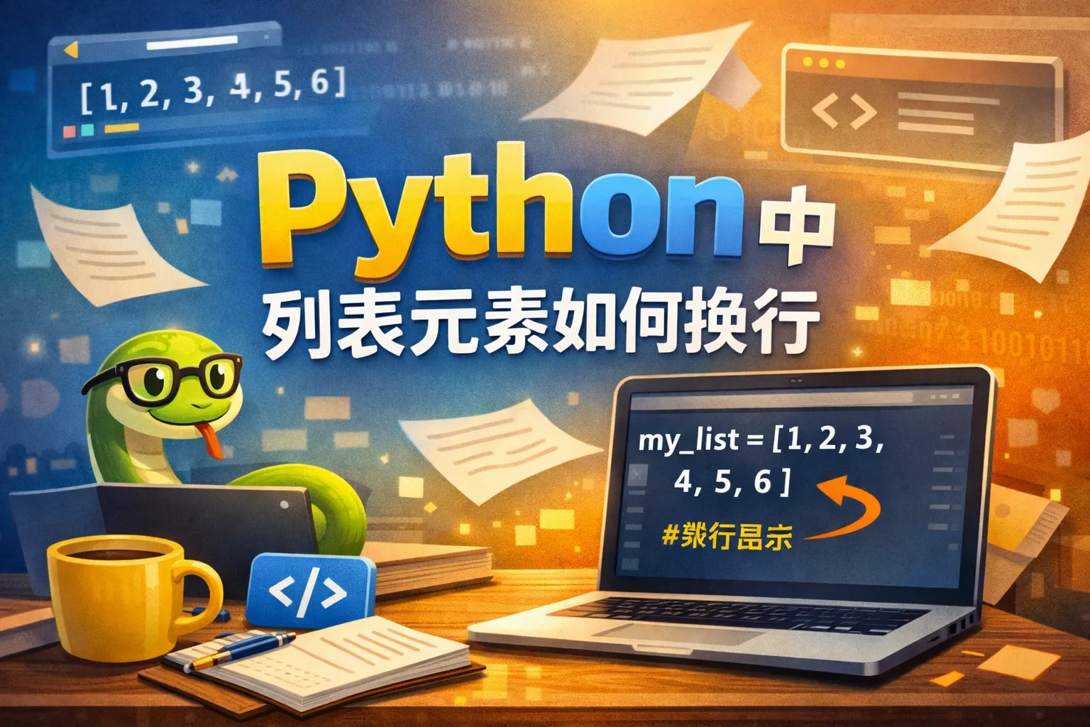 python中列表元素如何换行