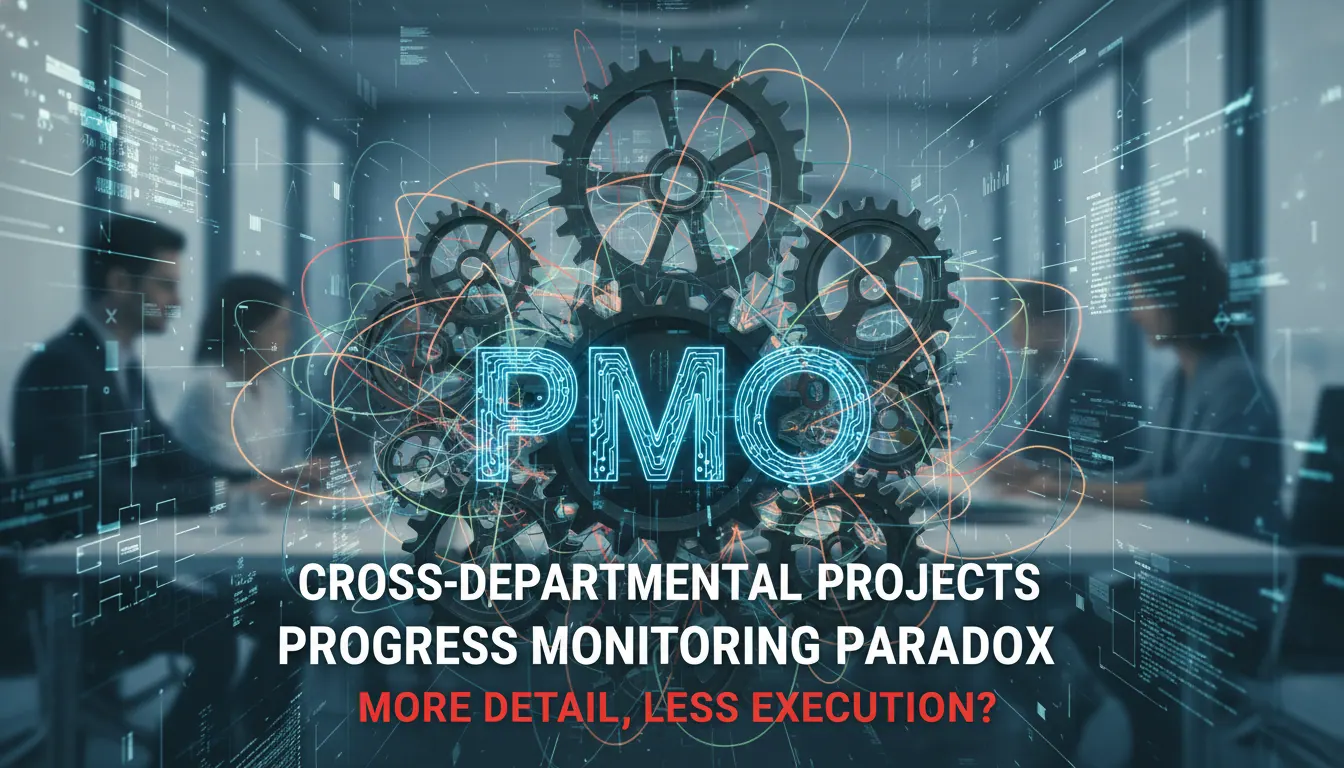 跨部门项目的PMO进度监控为什么越详细越难执行?