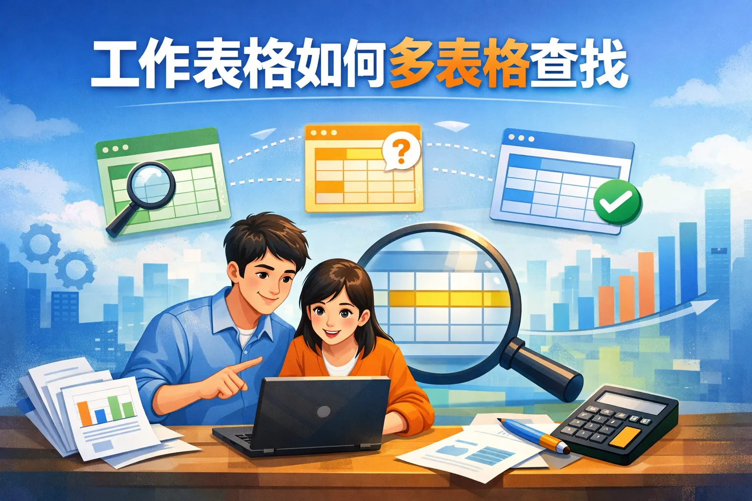 工作表格如何多表格查找