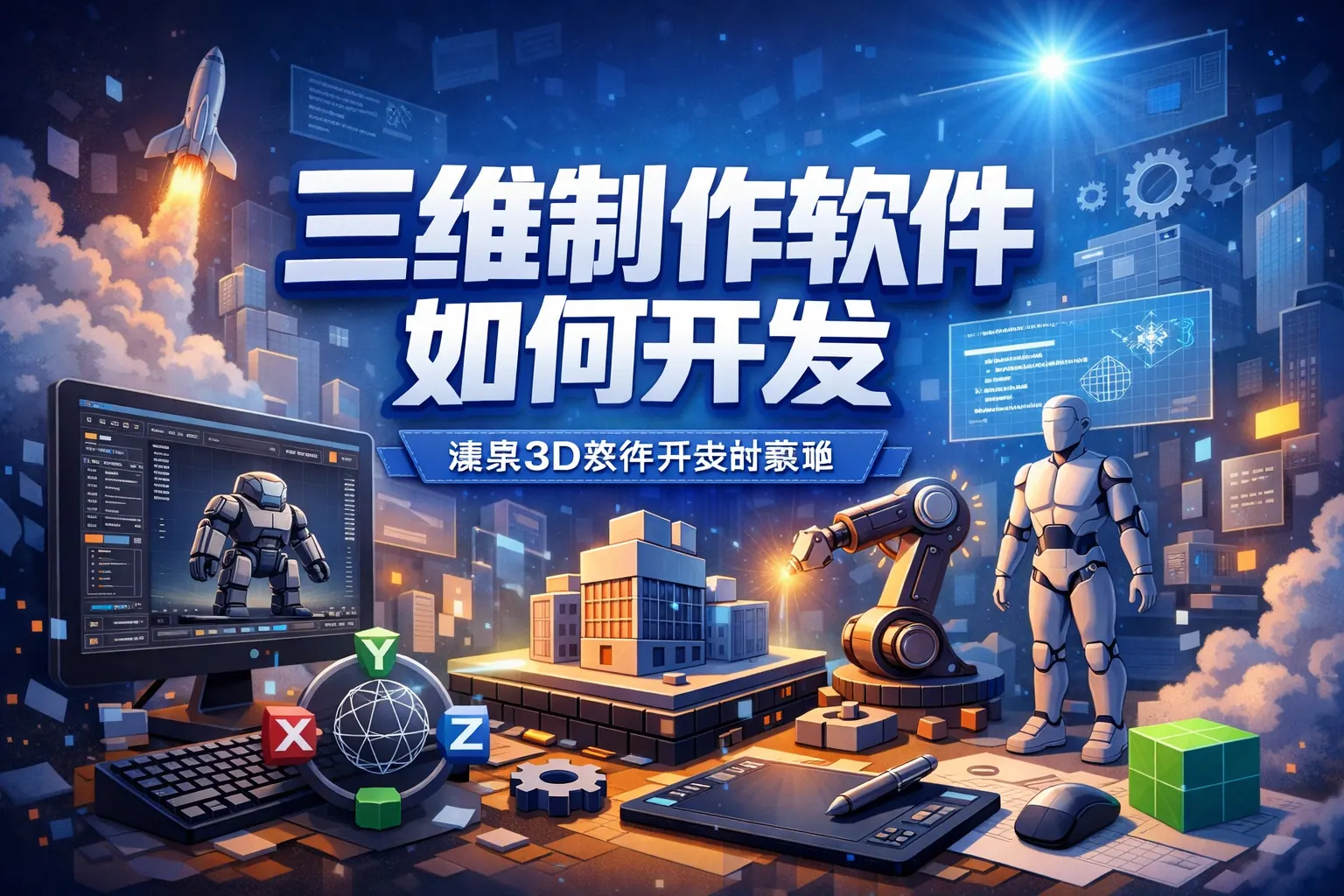 三维制作软件如何开发
