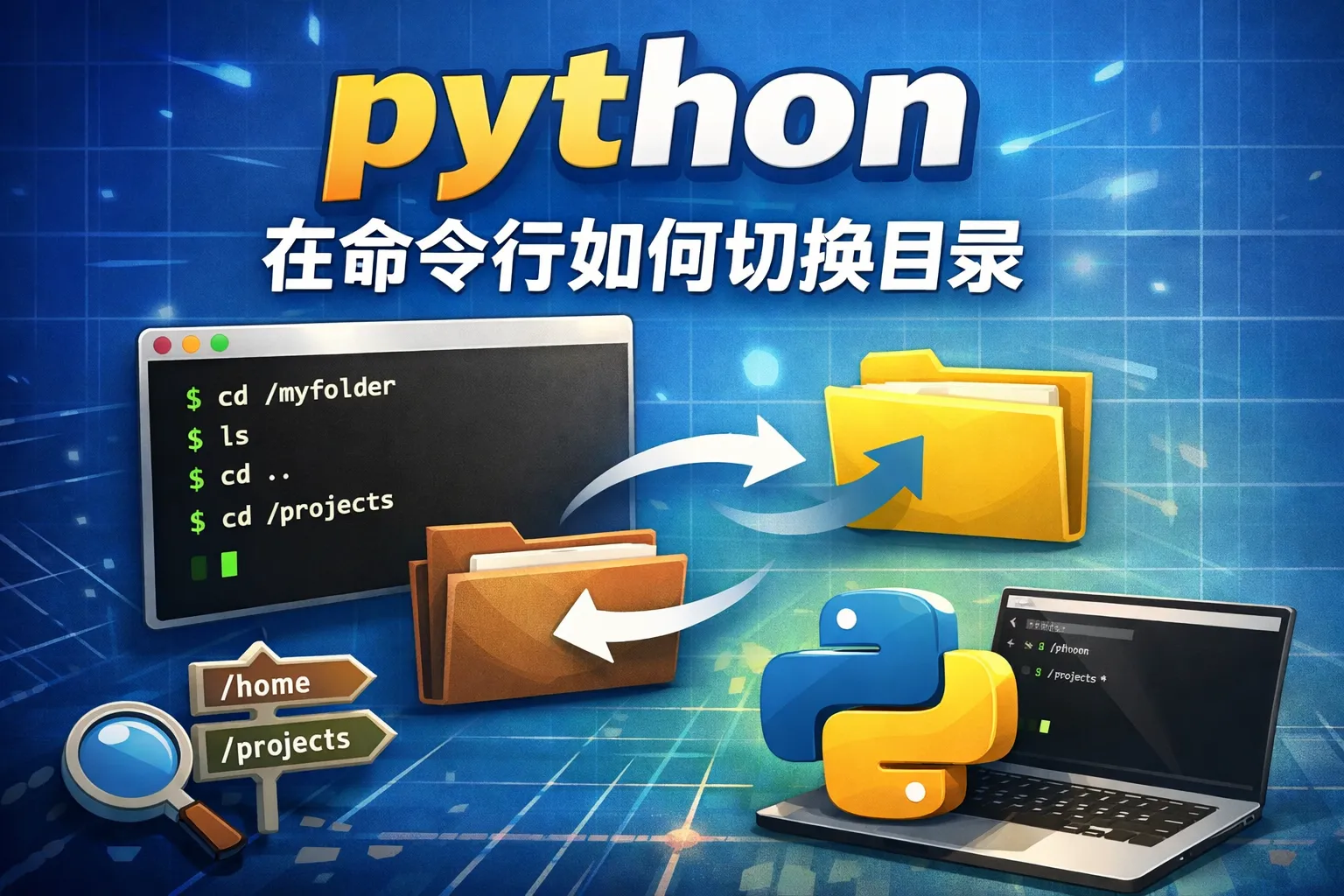 python在命令行如何切换目录
