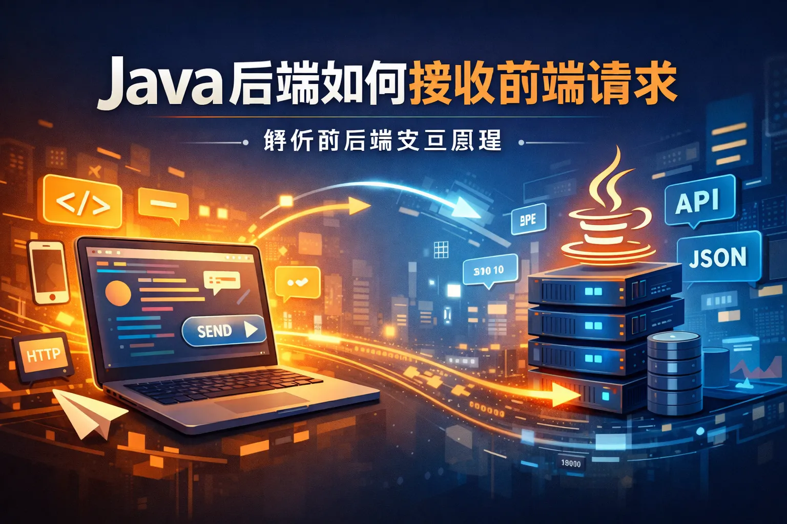 java后端如何接收前端请求
