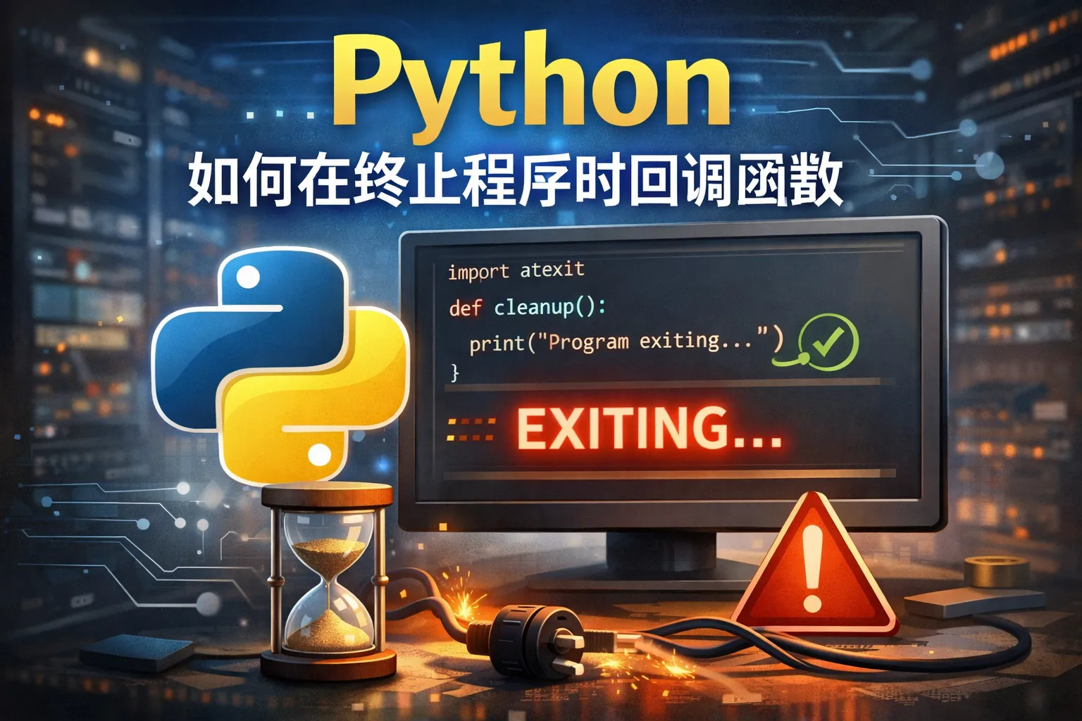 Python如何在终止程序时回调函数