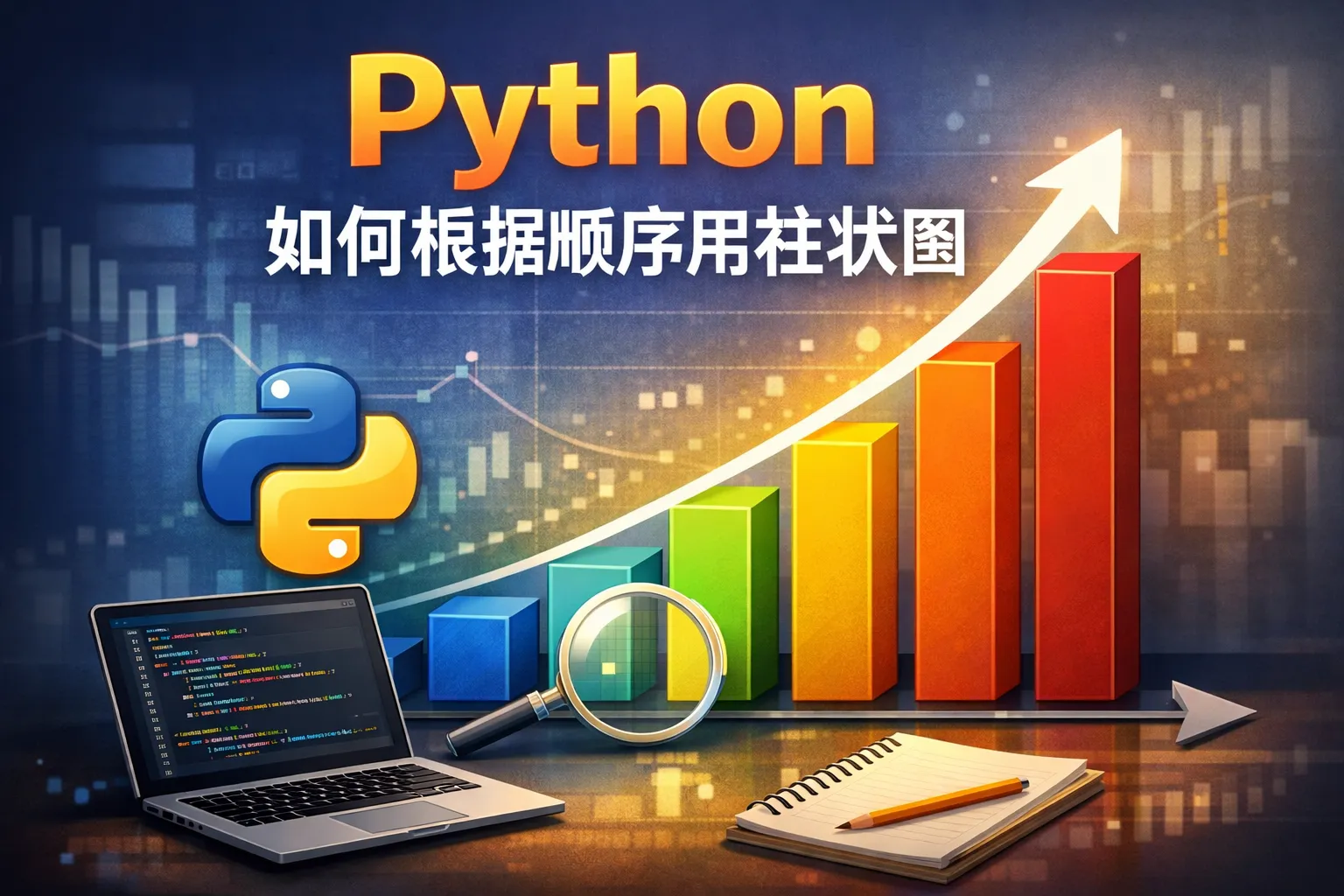 python如何根据顺序用柱状图
