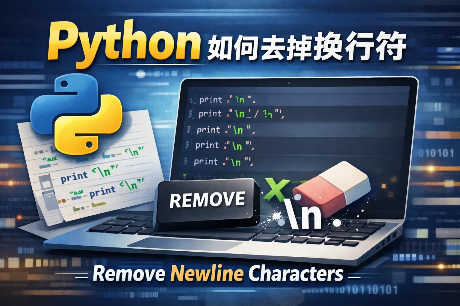 python 如何去掉换行符