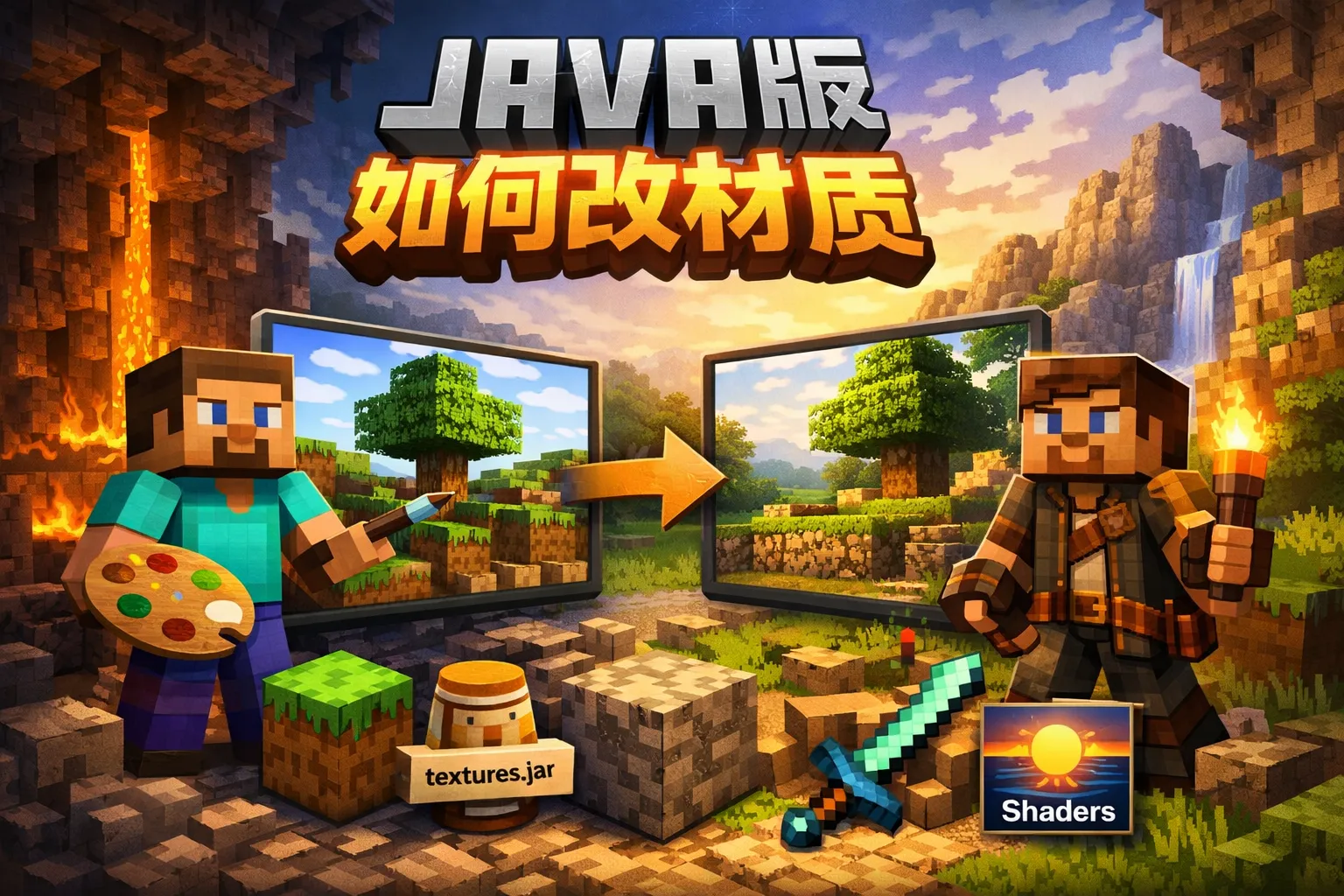 java版如何改材质