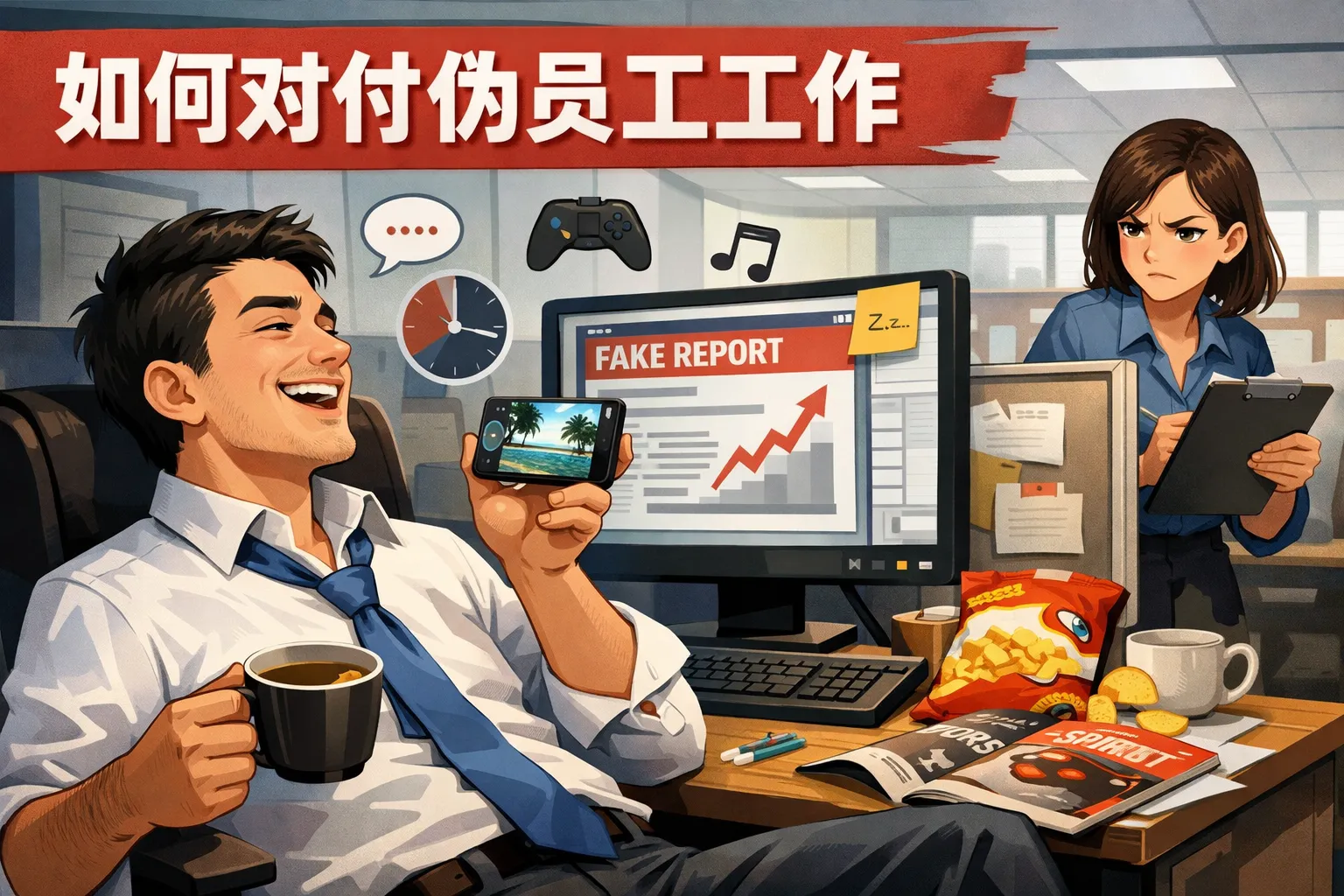 如何对付伪员工工作