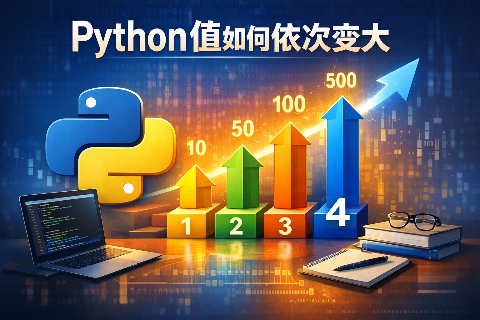 python值如何依次变大