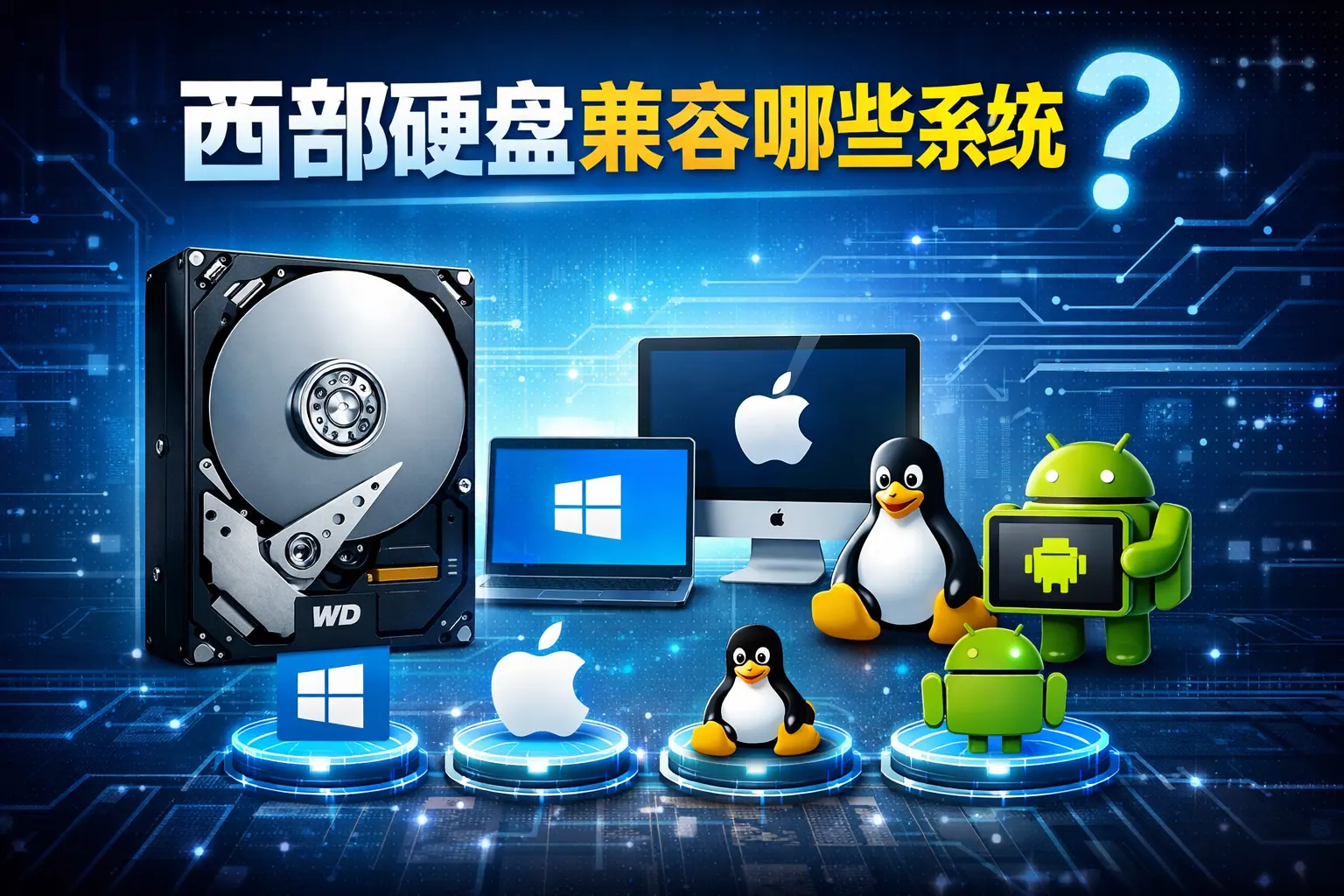 西部硬盘兼容哪些系统