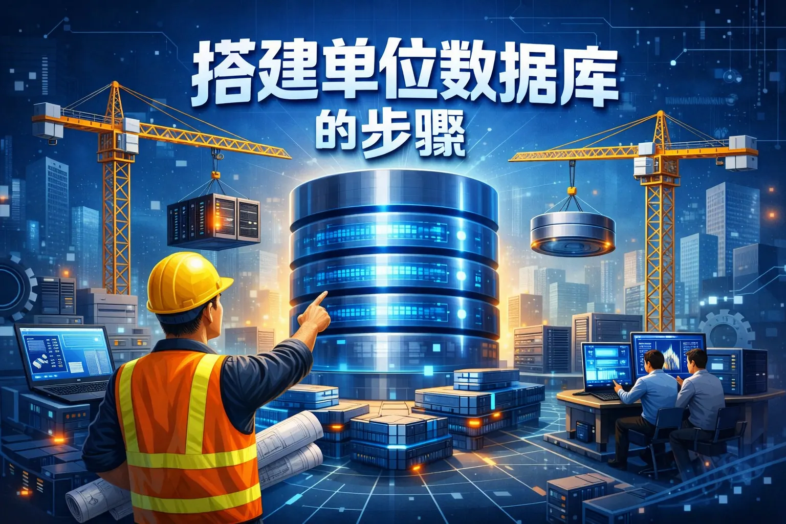 搭建单位数据库的步骤是