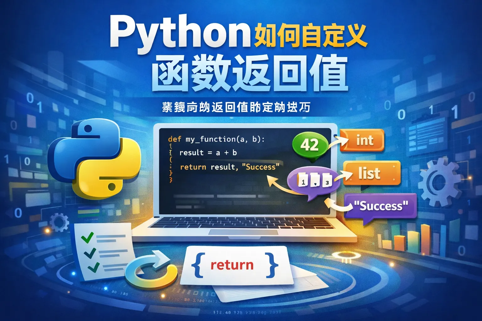 python如何自定义函数返回值
