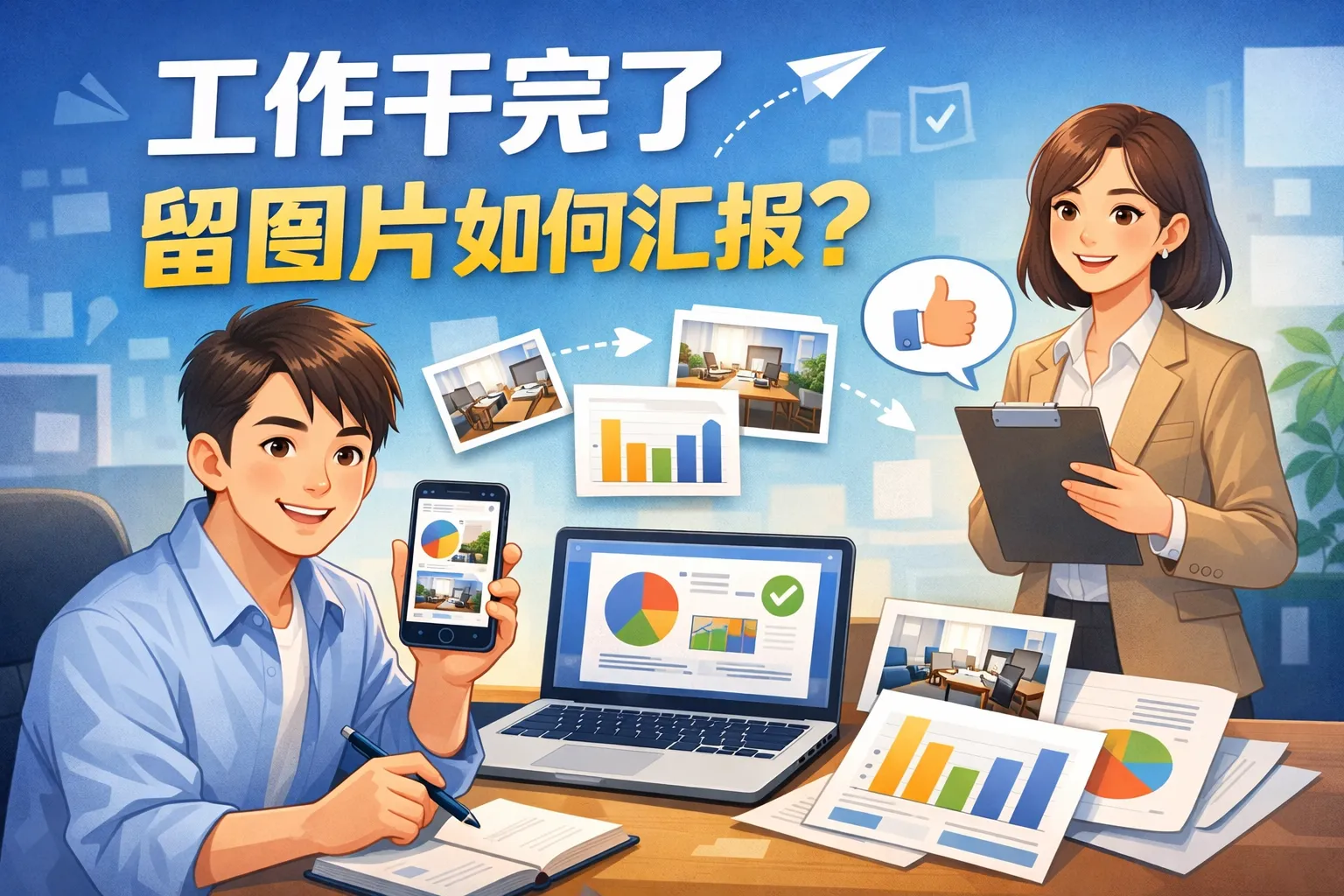 工作干完了留图片如何汇报