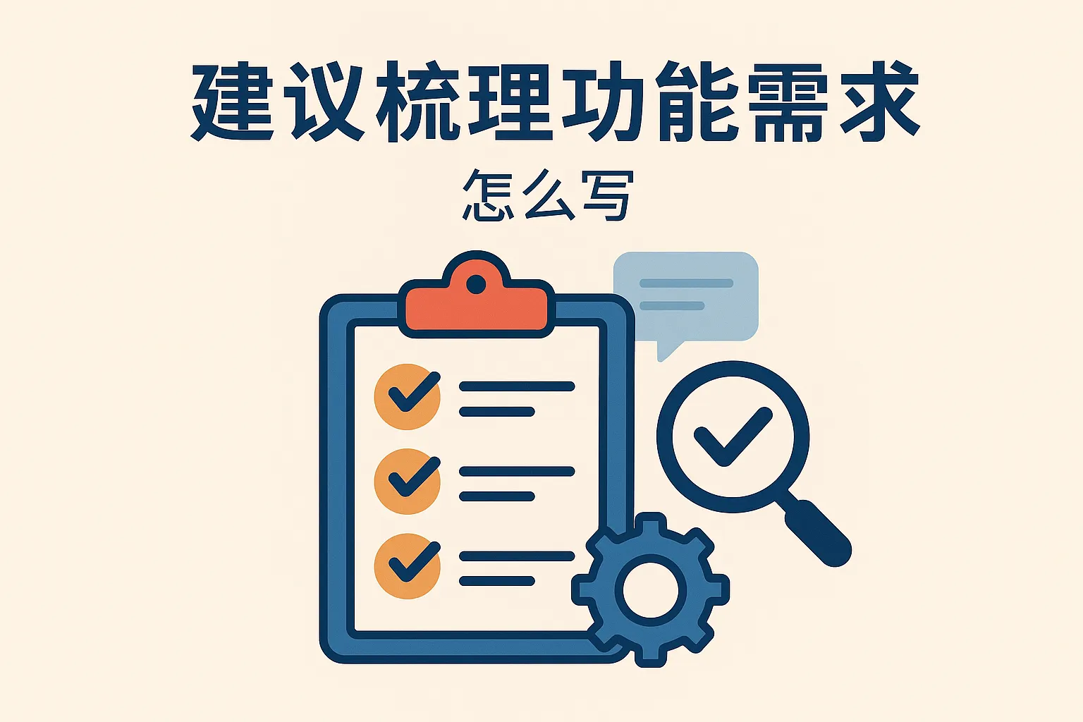 建议梳理功能需求怎么写