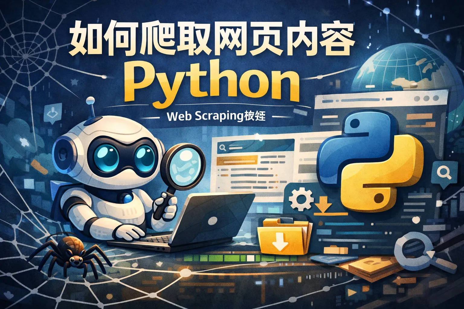 如何爬取网页内容python