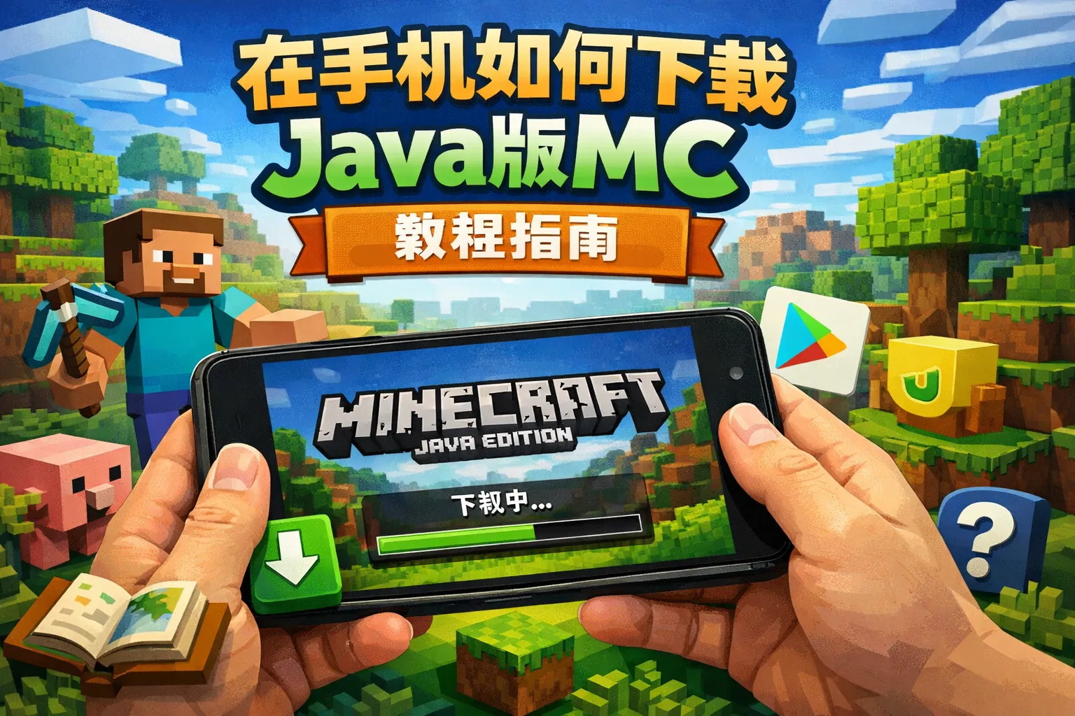 Java Mc Pic 在手机如何下载java版mc