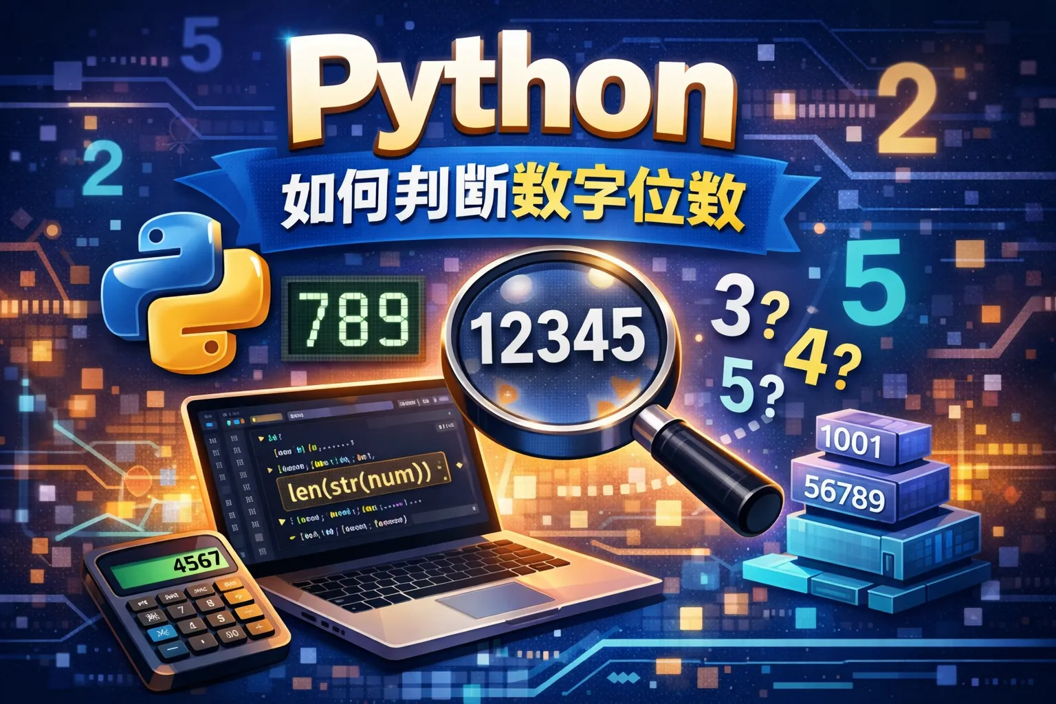 python如何判断数字位数