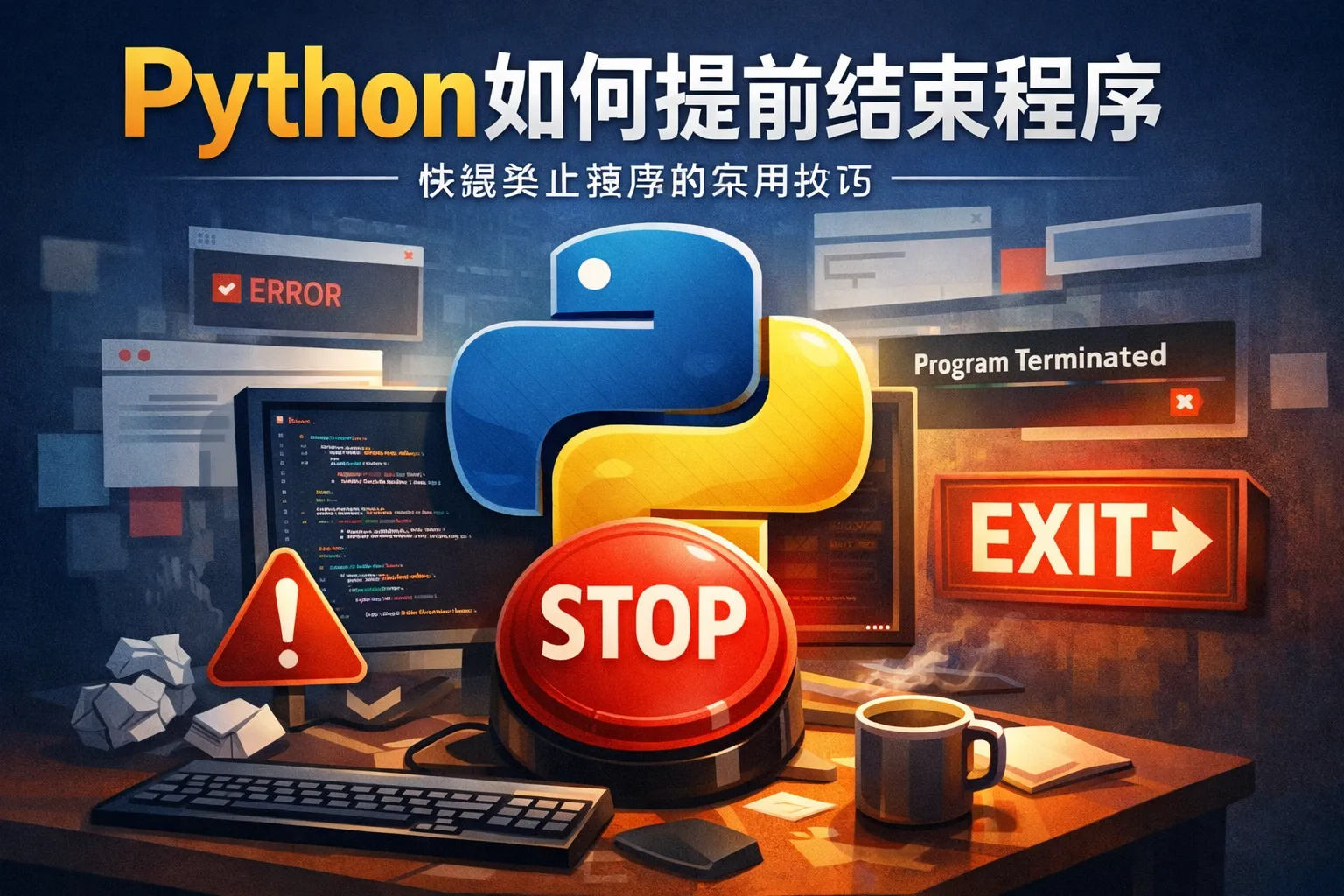 python如何提前结束程序