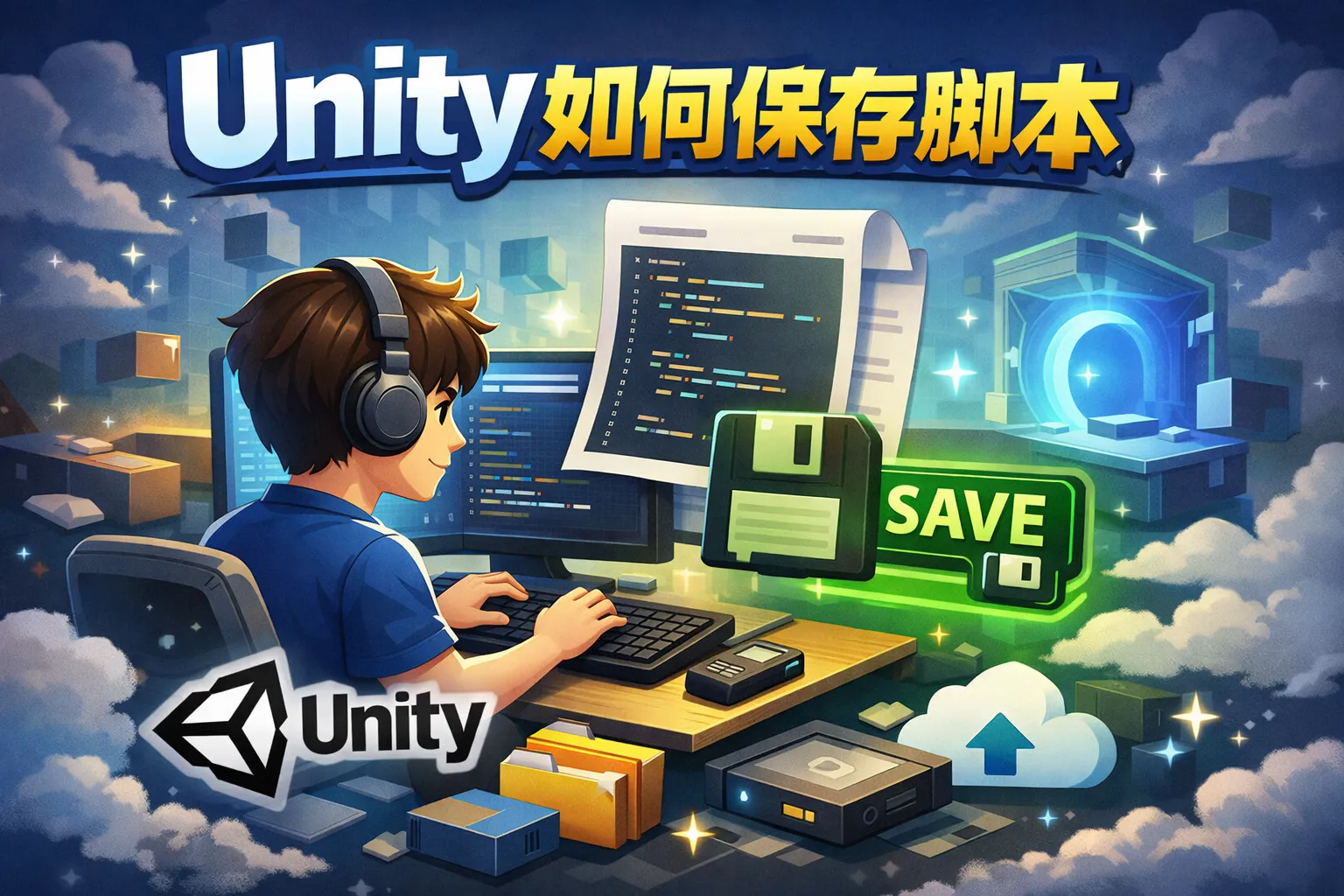 untiy如何保存脚本