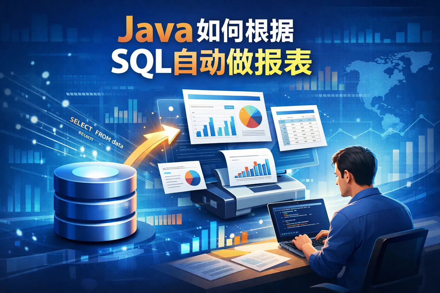 java如何根据sql自动做报表