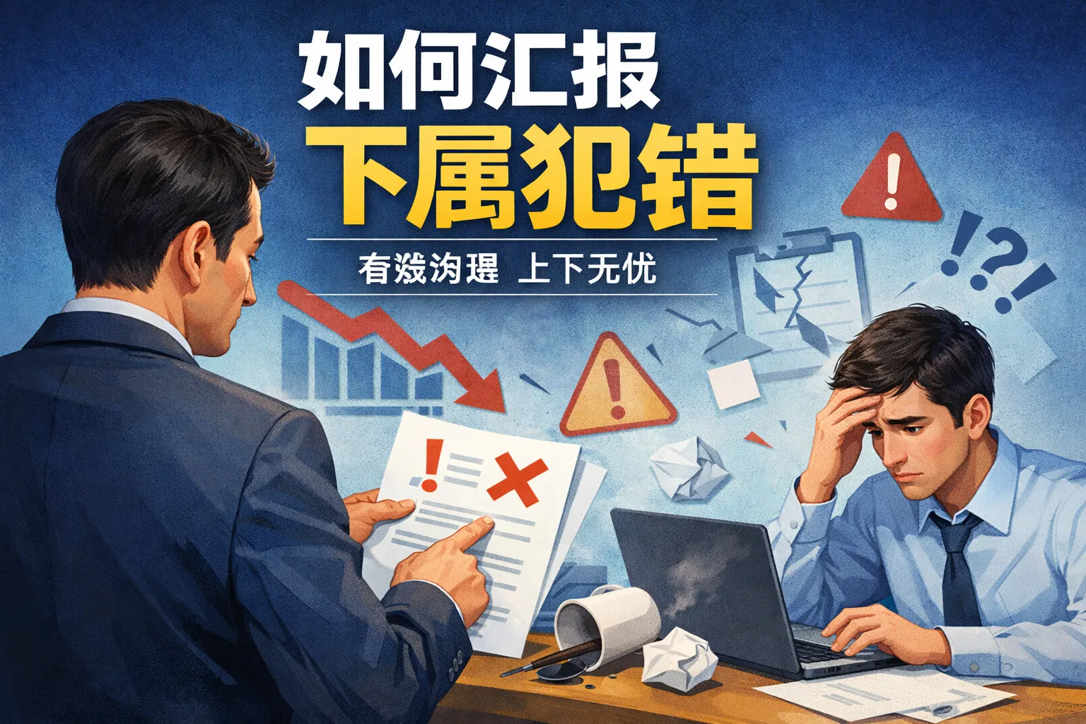 如何汇报下属犯错