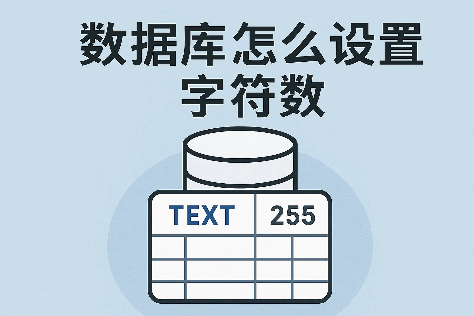 数据库怎么设置字符数