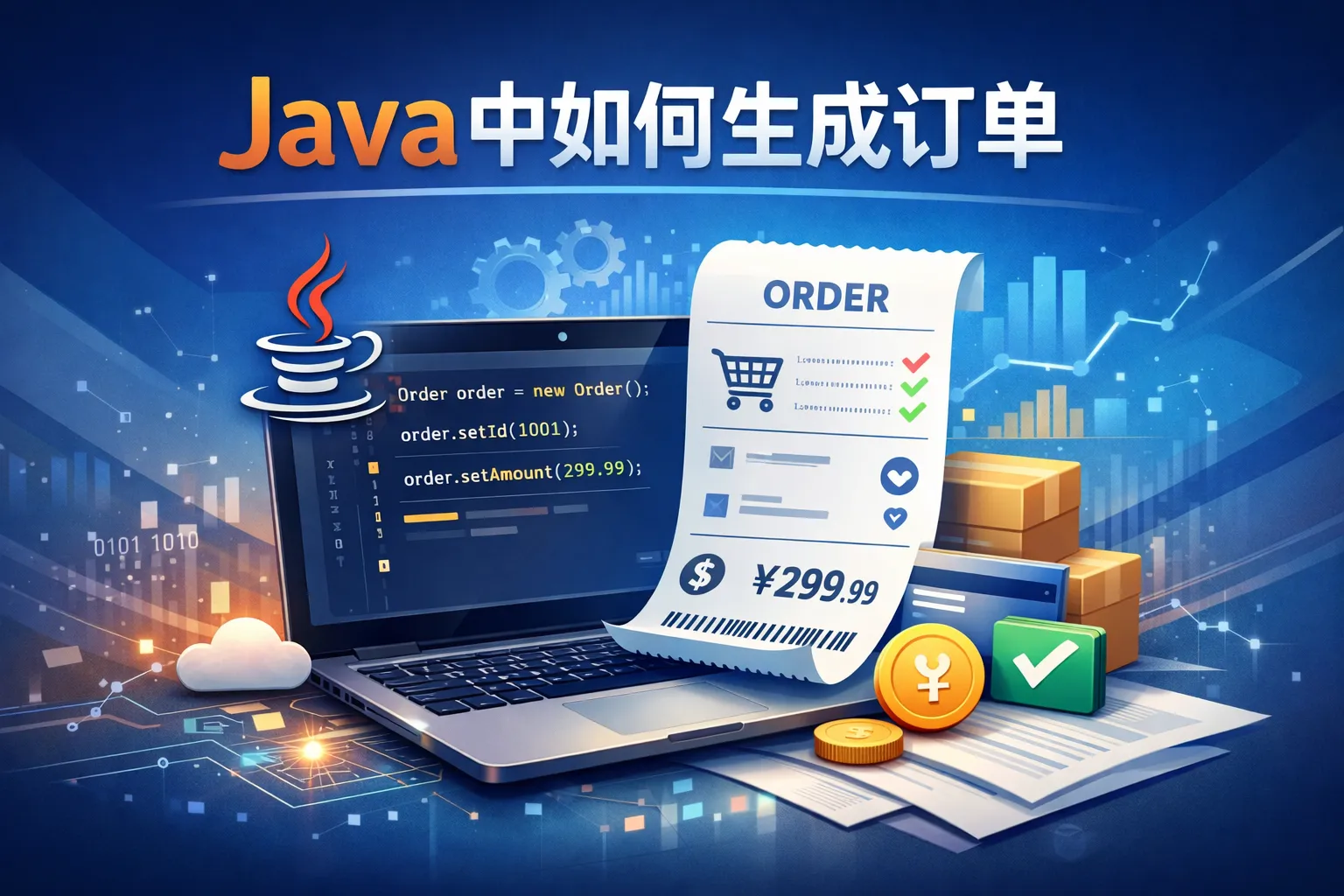 java中如何生成订单