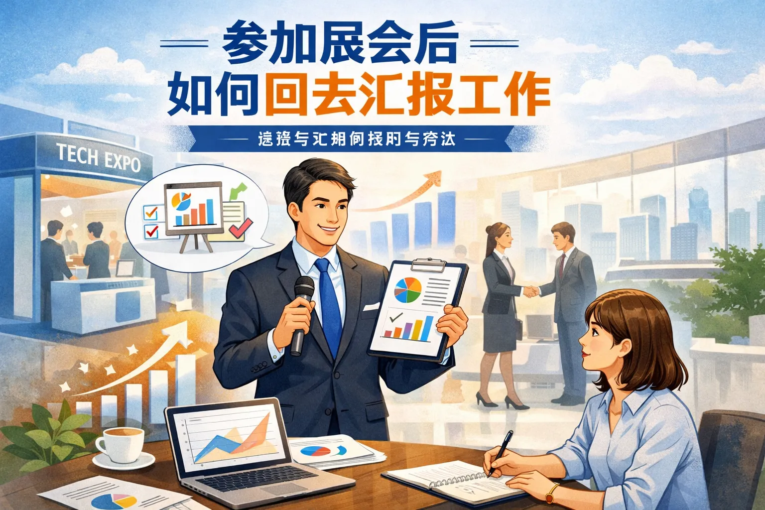 参加展会后如何回去汇报工作
