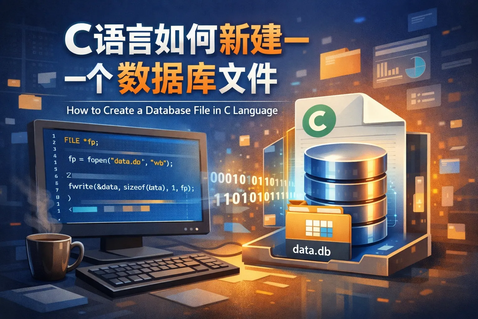 c语言如何新建一个数据库文件
