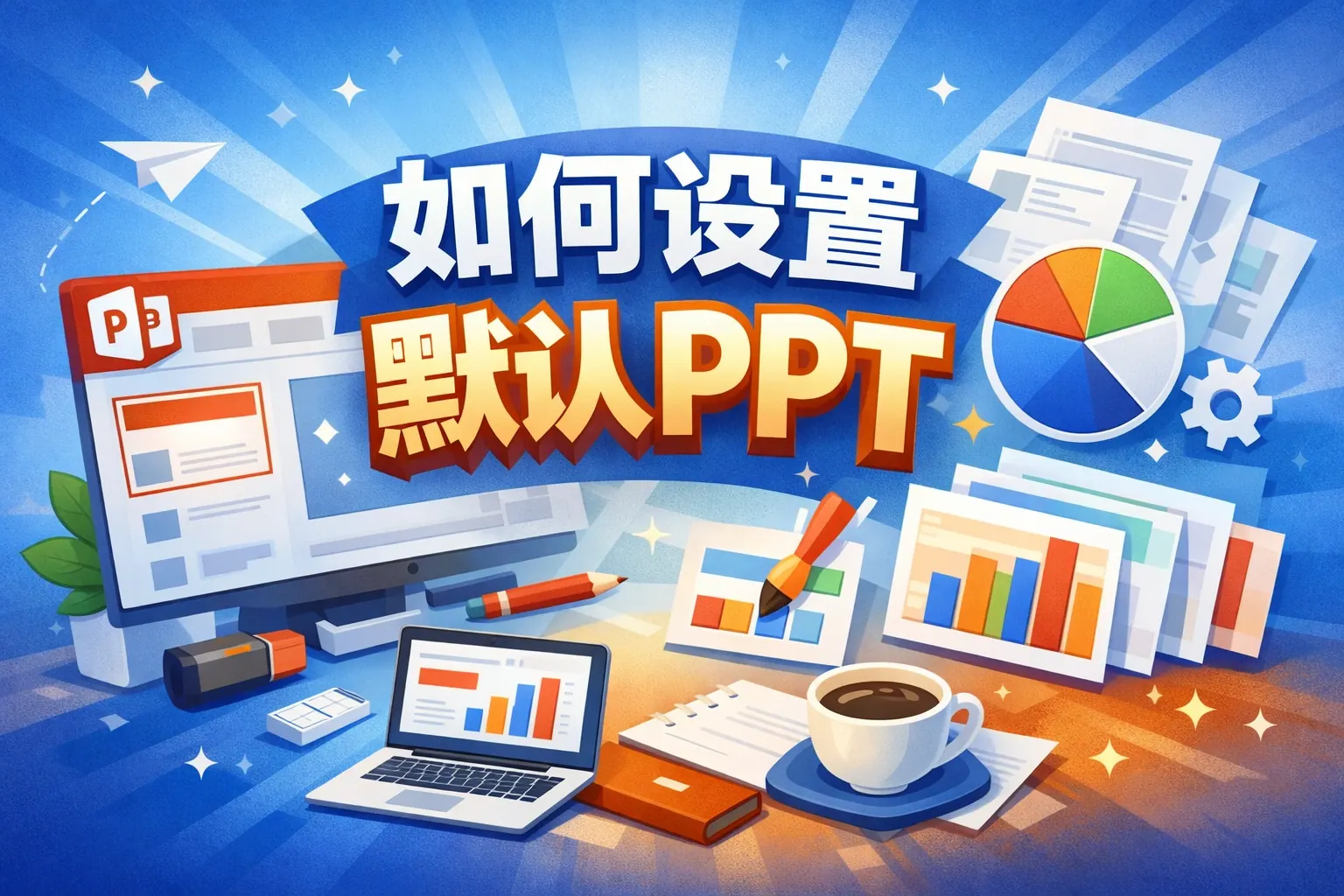 如何设置默认ppt