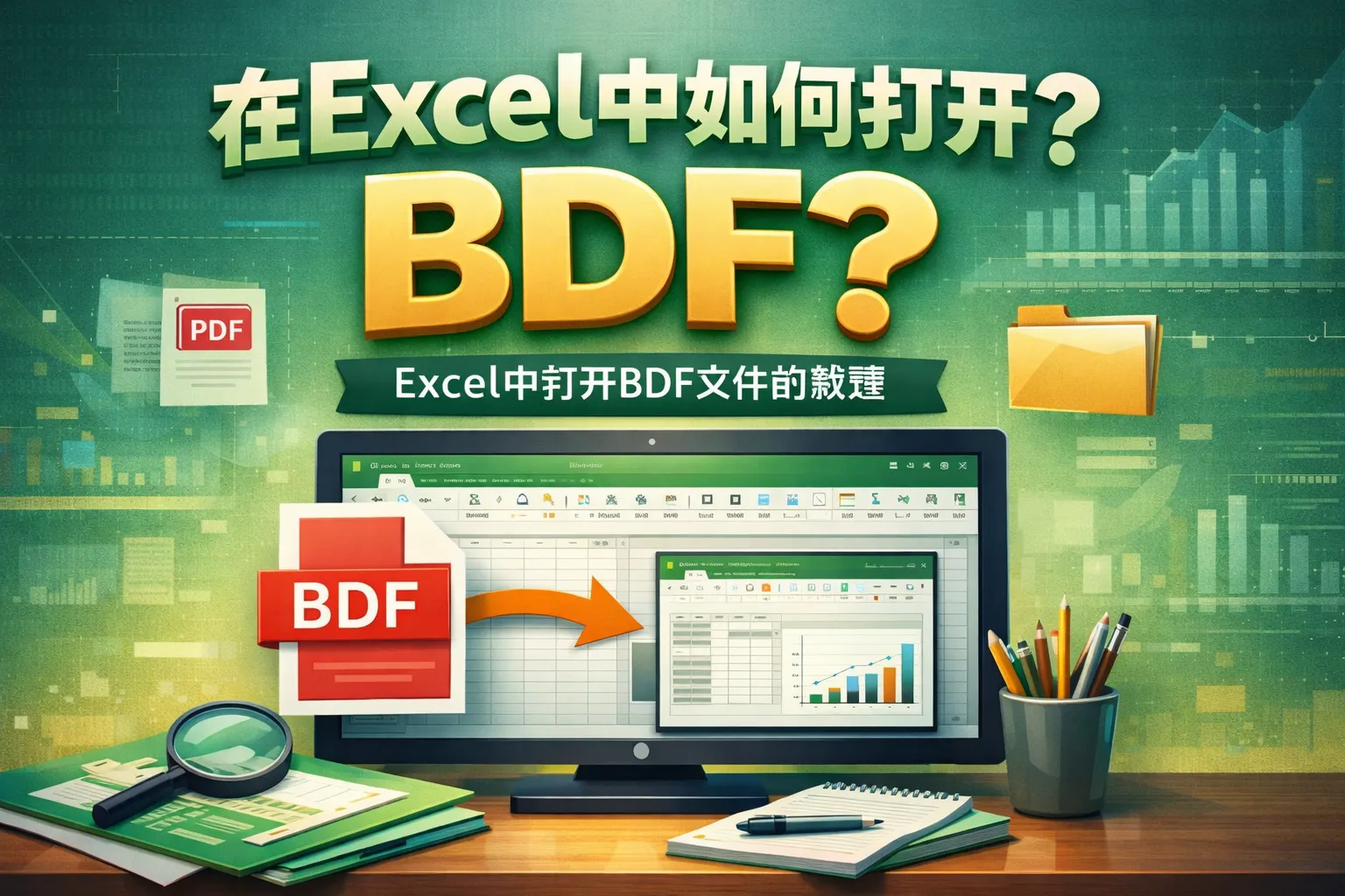 在excel中如何打开bdf