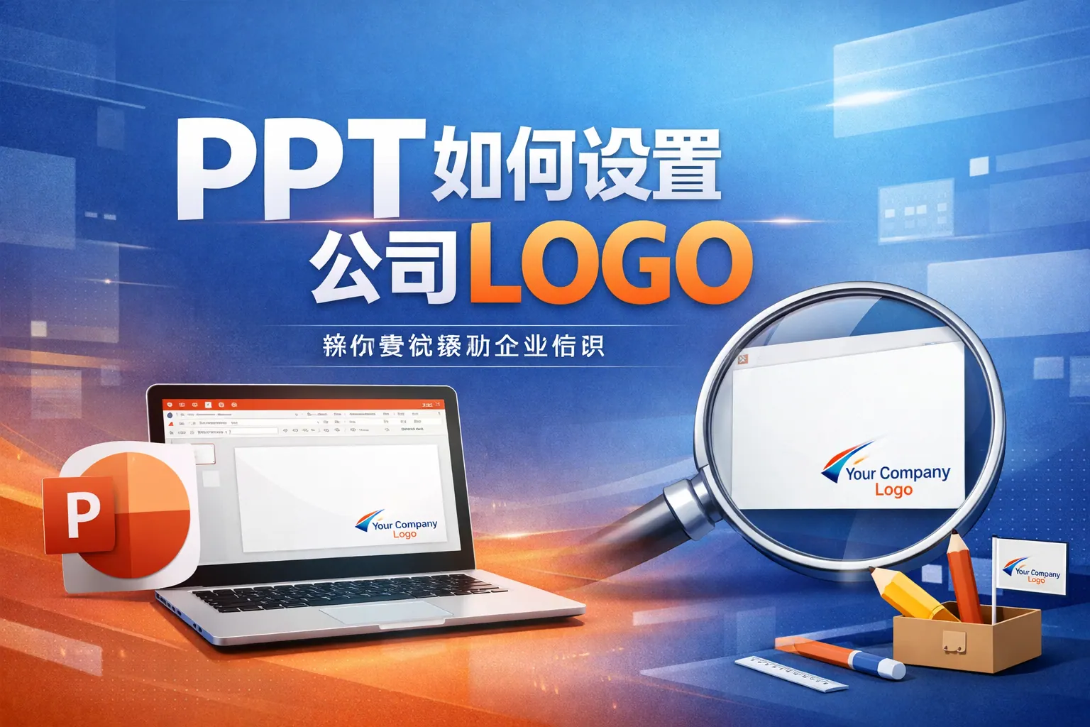 ppt如何设置公司logo