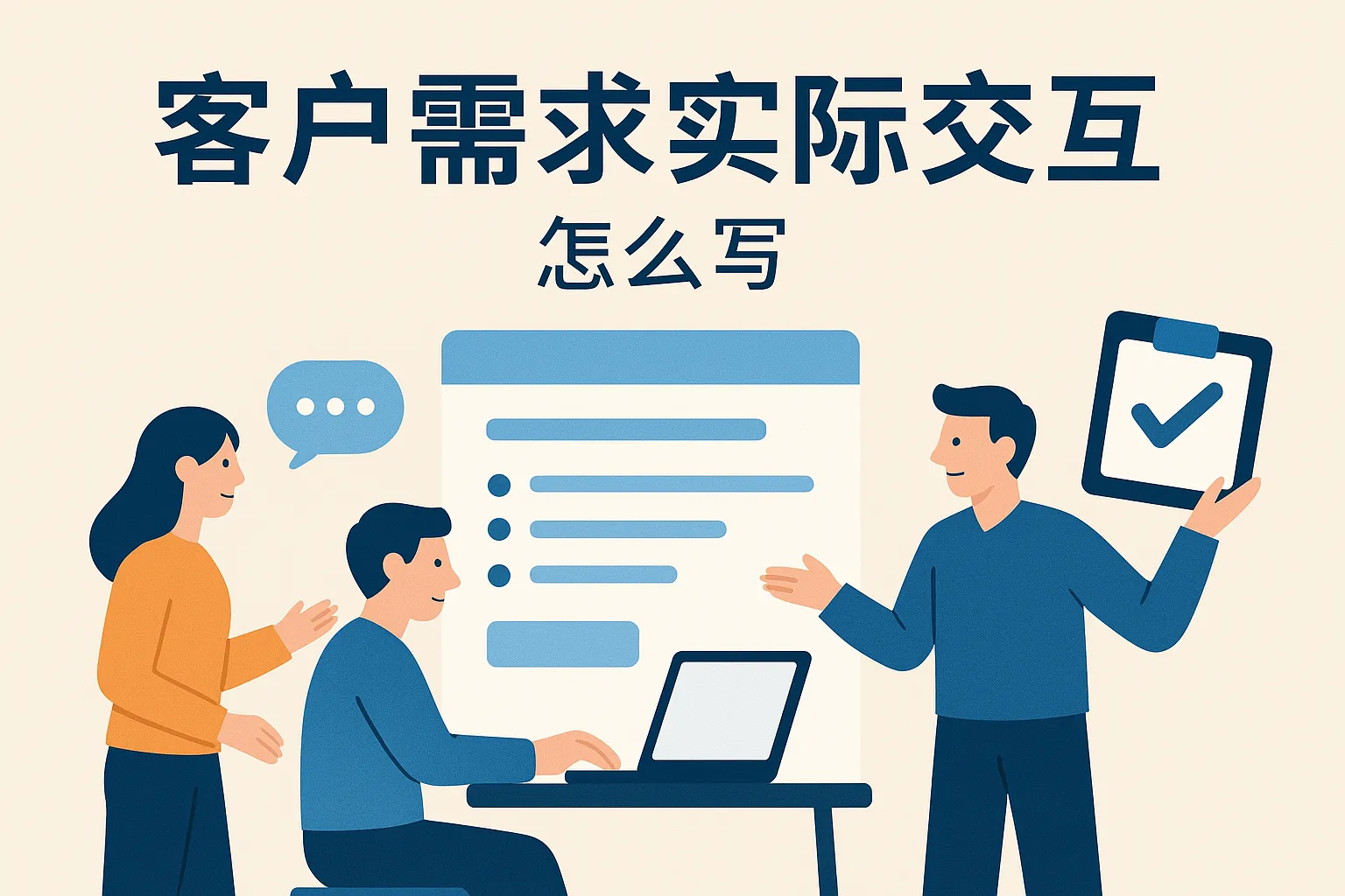 客户需求实际交互怎么写