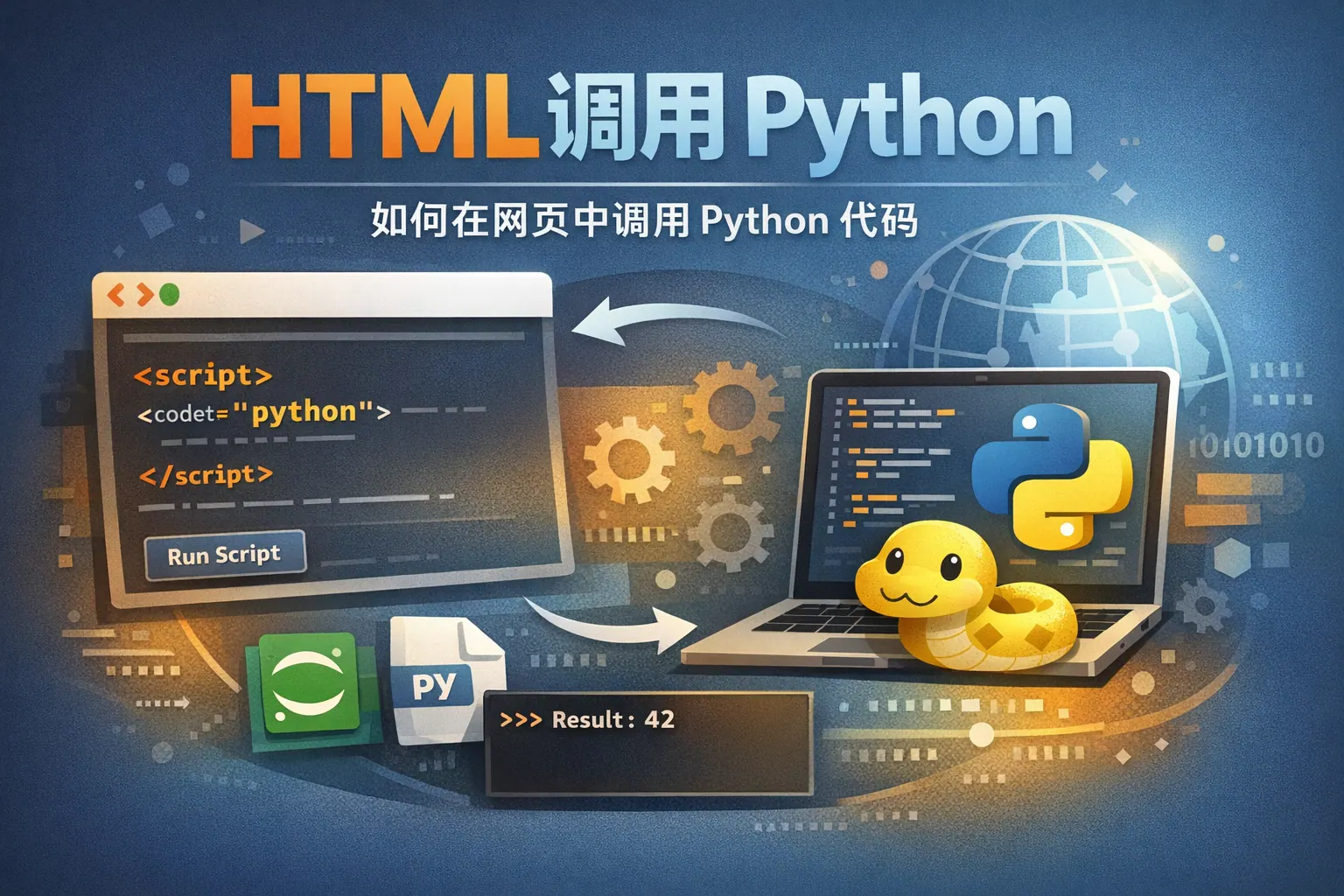 html怎么调用python
