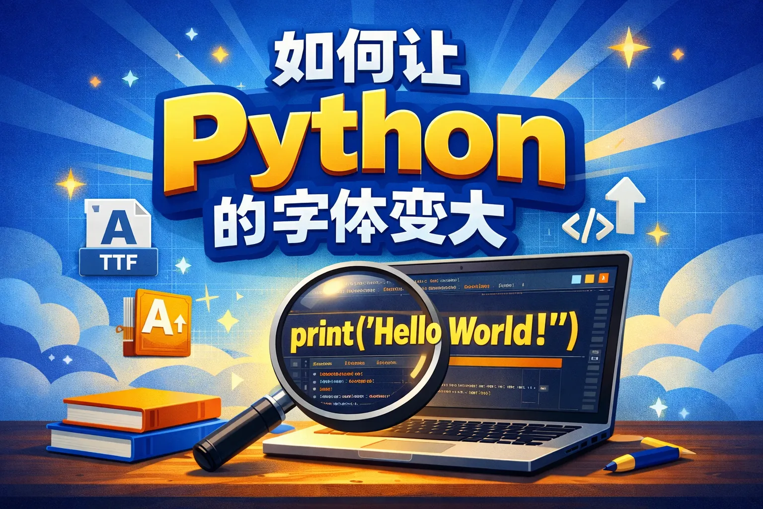 如何让python的字体变大