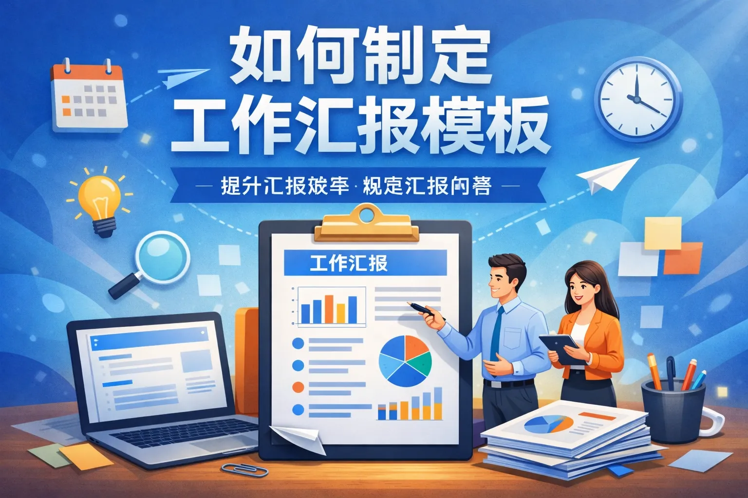 如何制定工作汇报模板图片