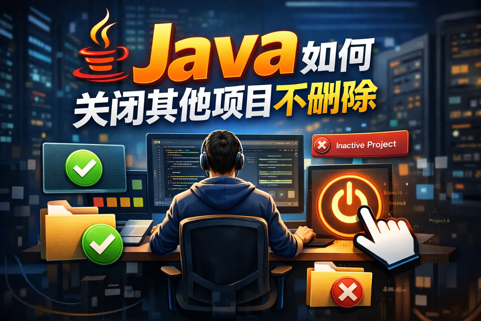 java如何关闭其他项目不删除