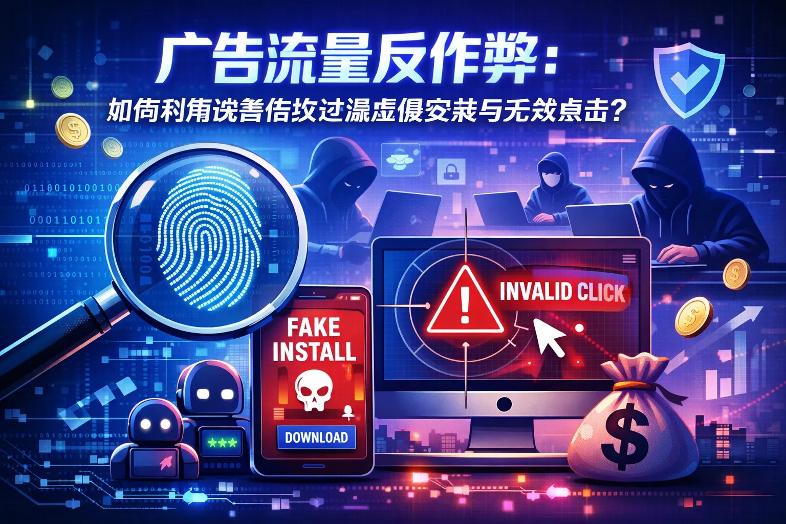 广告流量反作弊:如何利用设备指纹过滤虚假安装与无效点击?