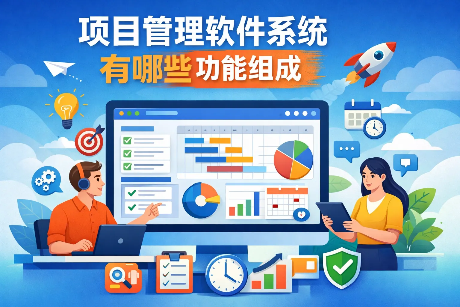 项目管理软件系统有哪些功能组成