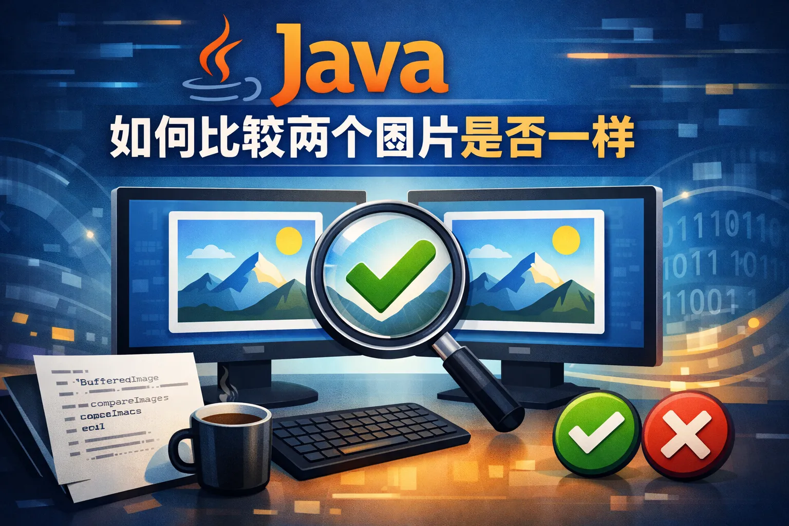 java如何比较两个图片是否一样