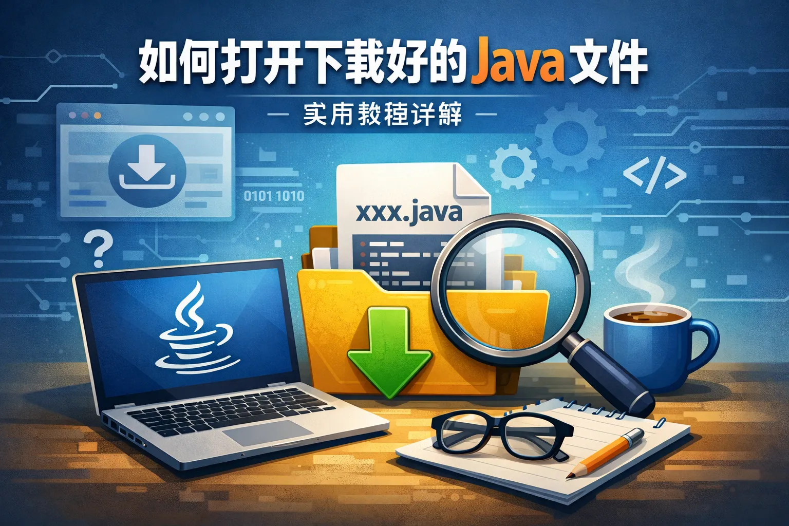 如何打开下载好的java文件